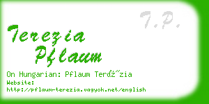 terezia pflaum business card